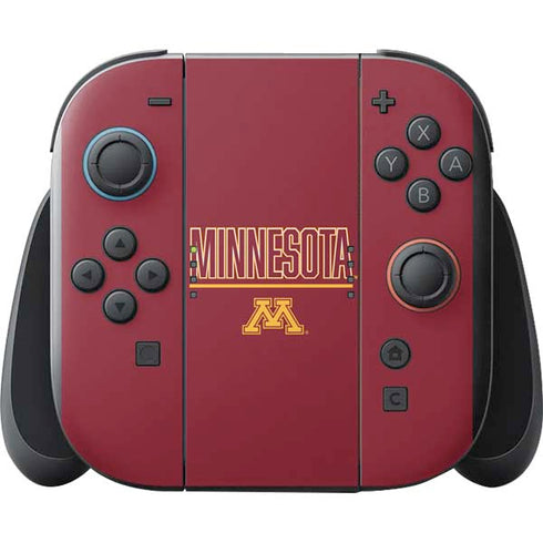 University of Minnesota Athletic Text Nintendo Switch 2 (2025) with Joy-Con Skin